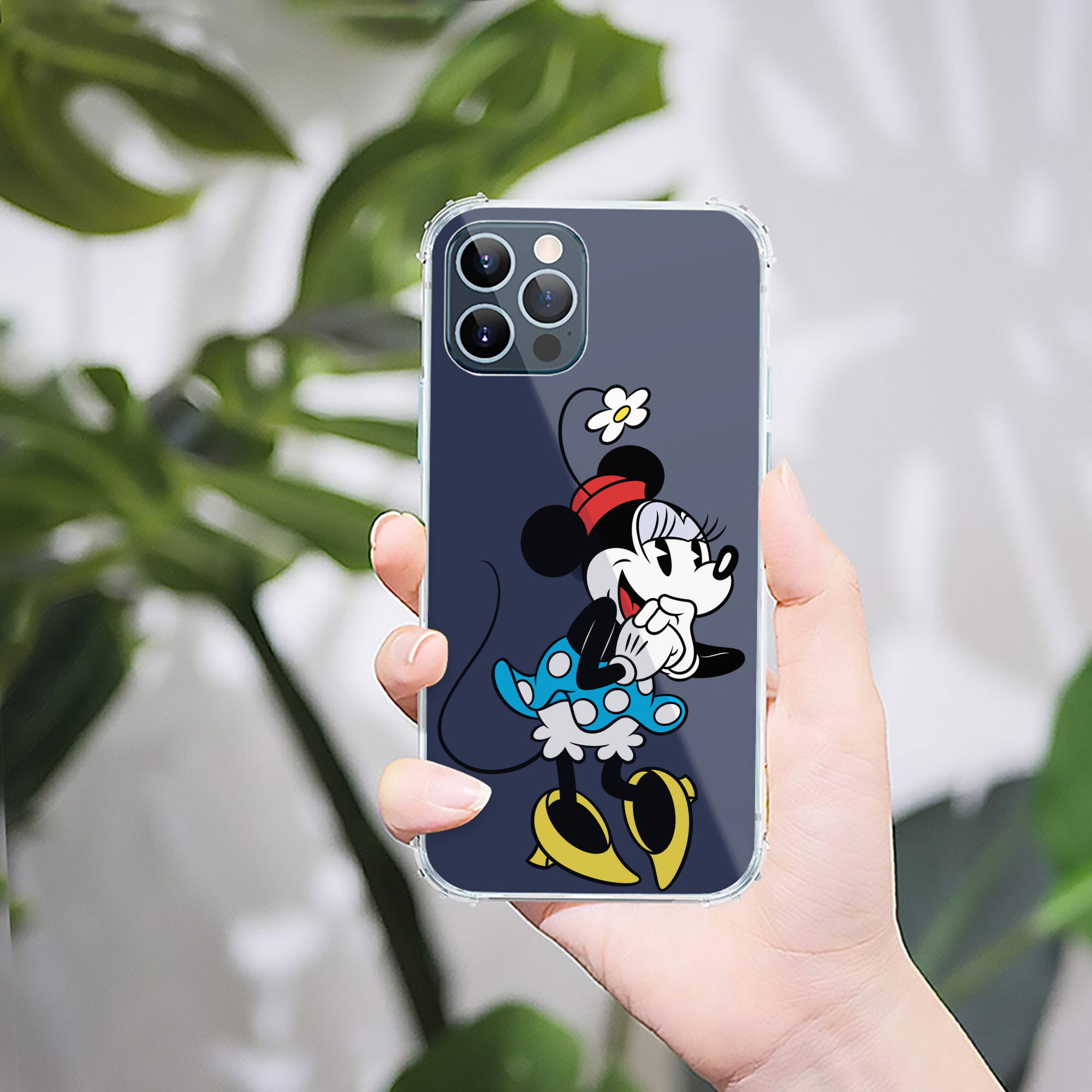（画像用） ミッキーマウス Mickey Mouse 【iPhone 12シリーズ対応】透明スマホケース（クリアソフトケース）